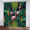 Curtain Nordic Modern Elk Printed Blackout Curtains Home Woven Decoration Bedroom Cortinas Para La Sala Cortineros