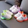 Sneakers Autumn Childrens Sports Casual Shoes Boys Light up Girls Baby Running Fashion LED 21 30 221205