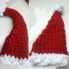 قبعة Beanieskull قبعات عيد الميلاد نساء الأطفال الشتاء الصوف الناعم المحبوب مع الكرة سانتا كلوز عائلة الأطفال قبعة سنة البالغين 221205