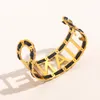 18K Gold Bangle beroemde Designer Bracelet Luxe letters Bracelet Exquisite Design Accessoires Paar Familie Gift Hot Brand Roestvrij staal met doos