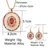 Collier boucles d'oreilles ensemble mode européenne et américaine combinaison bohème polyvalente gemme exagérée exquise