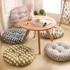 CushionDecorative Pillow Round Shape 2 Size Seat Silk Cotton Core Polyester Tatami Home Decoration Car Soft Sofa 221205