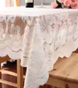 Table Cloth 80 80CM White Vintage Lace Decorative Tablecloth Dining Cover Textile Wedding Party El Home Decor