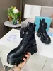 Designers Femmes Booties Monolith brossé rois cuir et bottes en nylon bottes de moto d'hiver Ankle Combat Boot Martin Boots taille