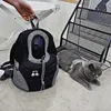 Capas de assento de carro de cachorro Pet Out Backpack de viagem para gato de gato de gato malha respirável ombro duplo portátil Mostrar itens de cabeça