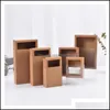 Подарочная упаковка твердый MTI Packe Trinket Organizer Kraft Paper Box Wrap Pvc Der Boxes Contair