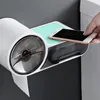 Titulares de papel higiênico Dispensador impermeável Caixa de lenço de lixo de parede Rolo de parede Acessórios de armazenamento de parede 221205