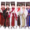 Stage Wear 7Color Kids Chinese Ancient Costume Traditional Dynasty Official Performance Party Clothing Folk Dance Hanfu Costumes Set