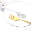 Dinnerware Sets Mirror Kitchen Dinner Public Fork Restaurant Stainless Steel Distributing Buffet Serving Accessories Tools