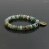 Charm Bracelets Buddhist Texts Beads Bracelet Men Meditation Buddha For Women Natural Stone Jewelry Gift