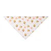 Dog Apparel Cat Bandana Triangle Scarf Butterfly Bee Print Bibbs Washable Kerchief Party Pet Accessories Neck Decoration