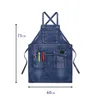 Tabliers Cowboy Solide Denim Poche Coiffeur Cuisson Café Tablier Maison Nettoyage Toile Maître Cuisine Accessoires 46480 221203