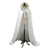 Hiver Long Chaud Capes De Mariage Vestes Blanc Faux Femmes Cape Étage Longueur Mariée Châle De Fourrure Cape Manteau Adulte De Mariée Wrap CL1560