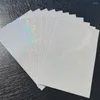 Present Wrap 50 Sheets Holographic Butterfly Foil Adhesive Tape Back Stamping On Paper DIY Package Color Card 105x165mm