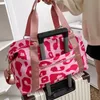 Sporttasche Frau Mode Reise Gepäcktasche Frauen Nylon wasserdichte Tote Fitness Damen Leopardenmuster Handtasche Nass- und Trockentrennung