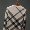 Tasarımcı Marka Erkek Kadınlar Erkekler Göğüs Mektubu Kazaklar Uzun Gevşek Çiftler Şeritli Örgü Sweater Sonbahar Kış Dış Giyim Üstleri Üstler#A5