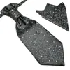 Bow Ties Hooyi 2022 Nek Tie sets voor mannen Square Pocket Wedding Cravate Ntrak takje Fearchief 2pcs in 1