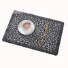 Table Napkin Art Transparent Pull Flower Insulation Pad PVC Life 2 Pieces Set Kitchen Mats Decorative Steak Plate Mat