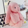 Simpatico coniglietto di Pasqua peluche 30CM simulatore di cartone animato orecchio lungo morbido coniglio peluche bambola giocattoli per bambini compleanno Natale fidanzata