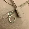 Carryall Handbag Large Capacity Shopping Bag Women Tote Bags Genuine Leather Fashion Letter Print Zippered Exterior Pocket Lady Handbags