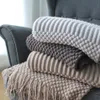 BlanketSofa Throw Blanket Knitted Blanketwith Tassels Travel Air Condition Summer Bedspread 127x220cm Cobijas Para Cama 221203