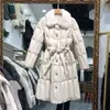 Women's Down Parkas Woman Coats Long Natural Winter Mink Fur Female Warm H1019 221205