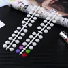 Ложные гвозди ногтевые арт польская палитра Dot Flat Manicure Color Card УФ-гель инструменты дисплея с двумя двусторонними наклеек