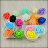 Декоративные цветы венки чисто ручной работы искусственная головка цветов 3,5 см пена роза PE больше цветного украшения продажа DIY 4DHC1 DHIM99