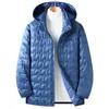 Men s Down Parkas Vrokino Lightweight Men s Down Jacket Fashion Casual Hooded Lightweight Stor storlek 7xl 8xl 221203