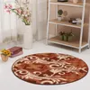 Tapis Zeegle Floral corail velours maison tapis rond pour chambre anti-dérapant bébé tapis de jeu tapis salon tapis pour enfants