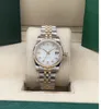 17 Style 31mm Woman Watch Crystal Case Automatiska mekaniska klockor Silverguld Rostfritt st￥l Remmband Lady Ladies Wristwatches