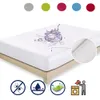 Madrass Pad Multi Size Waterproof Cover Solid Color Bed Mitted Sheet Protector Anti Damm mot kvalster och bakterier 221205