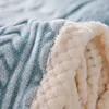 Filtwinter tjockt blanketdouble sidosidig fast färg täcke täcker vuxna barn filt mjuk varm bäddsoffa sängöverdrag 221203