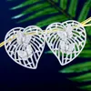 Boucles d'oreilles Missvikki luxe grand coeur papillon boucle d'oreille pour femmes accessoires pleine zircone cubique Pendientes Mujer Moda