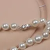 Collana girocollo con conchiglia d'acqua dolce naturale vintage per regalo di compleanno a catena girocollo in stile gioielli da sposa da donna