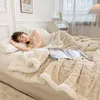 blughplaid bed blanket الأطفال البالغين دافئ شتاء بطانية ورمي الصوف الكثيف الصوف رمي أريكة غطاء لحاف ناعم 221203