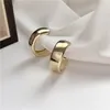 Fashion Metal Elegant Hoop Earring Woman New Vintage Gold Color Geometric Statement örhängen smycken brincos gåva