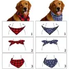 Acessórios de vestuário de vestuário de cachorro Bandanas Gift Birthday Birthday Sconhas Ajustável Lavagem diária de babadores para cães de menino de garotas grandes médias