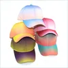 Party Hats Party Hats Colorf Gradient 5 Styles Personality Adjustable Baseball Cap Adt Sun Hat Europe And America 100Pcs 771 B3 Drop Dh9Bs