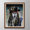 Captain Jack - Wolf Family Diy Cross Stitch borduurgereedschap Nasiswerksets geteld afdrukken op canvas DMC 14ct 11ct doek