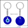 Portachiavi Portachiavi Gioielli Turco Evil Blue Eye Portachiavi Anello per auto Amet Portafortuna Ciondolo appeso Jewerly Drop Delivery 2021 Jjc5W Ottwy