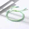 Strand MultiColor Threads Braided Women Bracelet Handmde Rope String Wrap Bracelets Bangles Adjustable Child Lucky Friend Jewelry