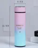 Termoser 500 ml Termosmuggar vattenflaskor för te kaffe rostfritt stål sport ledtemperatur display mugg vakuumkolv 221203