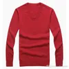 2023 Sonbahar Kış Yeni Sıradan V yaka Erkekler Polo Sweater Brand Sweater% 100 Pamuk Pamuk Külot Erkek Sweaters