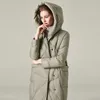 Dames Down Parkas Winterjack Coats Dubmerig 90 Witte Duck Ultra lange warme puffer Puffer Parka Vrouw bovenkleding 221205