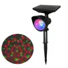 LED Solar Garden Lights Outdoor Waterproof Rotatable RGB Projector Lamp 2400mAh Landscape Lighting