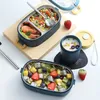 Boîtes à Lunch Multicouche Bento Style Japonais Portable Extérieur en Acier Inoxydable 304 Thermique pour Enfants avec Compartiment Alimentaire s 221205