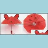 Parasol kreskówek uroczy parasol dla dzieci manualny parasol pratyczny wykwintna bumbershoot z długim uchwytem kreatywne ucha koty deco dhmal