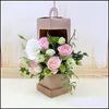 Presentförpackning Försäljning Lighthouse Portable Present Wrap Flower Box Fold Handgjorda Bouquet Package Boxar Wraps Hardboard Restore Ancient Ways 6 2H Dhaht