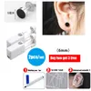 2 Pz/set Usa E Getta Sterile Orecchio Naso Piercing Pistola Kit Unità di Sicurezza Portatile Self Ear Naso Pierce Strumento con Borchie